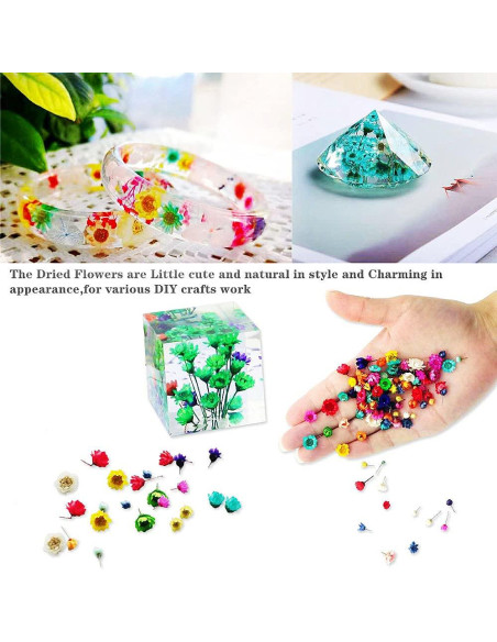 Kit de Accesorios de Resina UV CellLuck - 150 Piezas para DIY Kit de Accesorios de Resina UV CellLuck - 150 Piezas para DIY