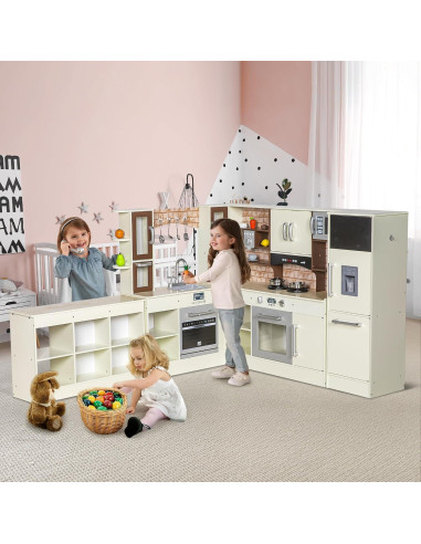 Juego de Cocina Modular para Niños - 3 Piezas con Luz y Sonido
