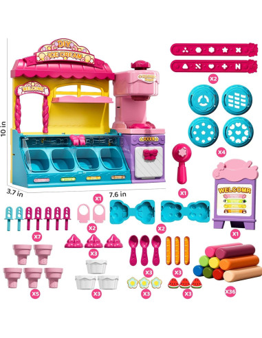 Kit de Arcilla Secada al Aire Beby Buty Juguetes de Helado