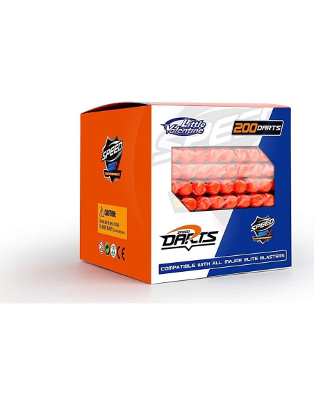 Balas de Dardo Pequeño San Valentín 200 Unidades Azul Naranja Balas de Dardo Pequeño San Valentín 200 Unidades Azul Naranja