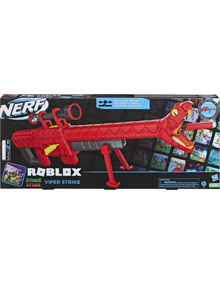 Blaster NERF Roblox Zombie Attack Viper Strike con Mira Blaster NERF Roblox Zombie Attack Viper Strike con Mira