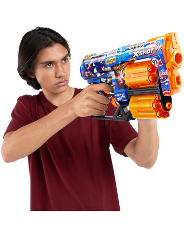 Blaster X-Shot Skins Dread Sonic con 24 Dardos - ZURU