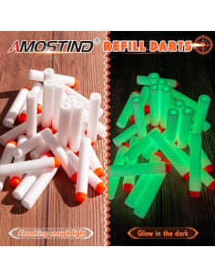 Dardos AMOSTING 100 PCS para Nerf N-Strike Elite 2.0 2
