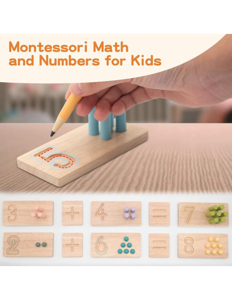 Juguetes Montessori de Conteo TOYICOME para Niños 3-6 Años Juguetes Montessori de Conteo TOYICOME para Niños 3-6 Años