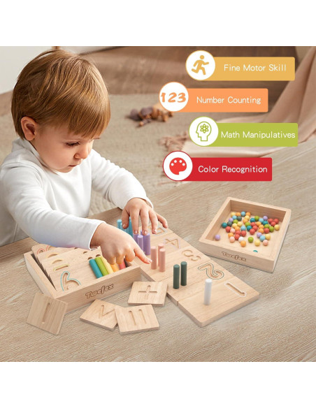 Juguetes Montessori de Conteo TOYICOME para Niños 3-6 Años Juguetes Montessori de Conteo TOYICOME para Niños 3-6 Años