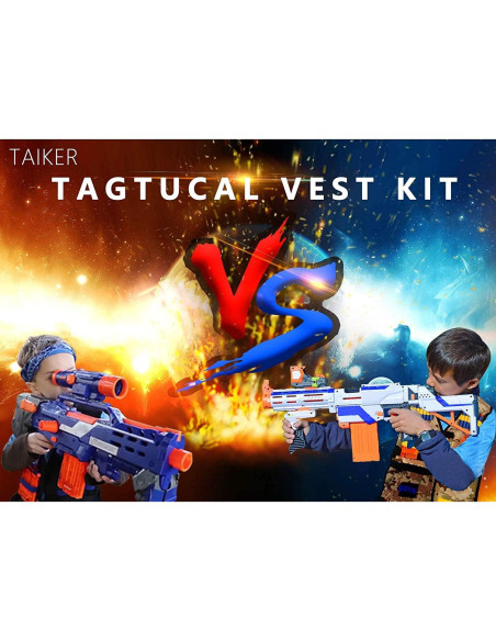 Chaleco Táctico Taiker para Nerf - 2 Paquetes con Accesorios Chaleco Táctico Taiker para Nerf - 2 Paquetes con Accesorios