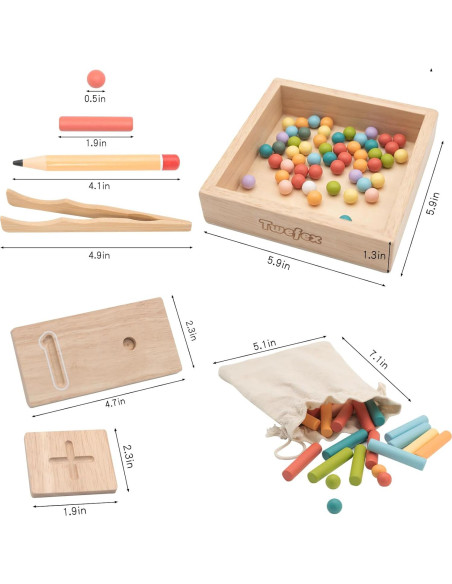 Juguetes Montessori de Conteo TOYICOME para Niños 3-6 Años Juguetes Montessori de Conteo TOYICOME para Niños 3-6 Años