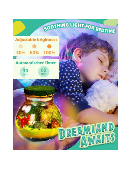 Kit Terrario Dinosaurio Winnrok con Luz LED y Control Remoto Kit Terrario Dinosaurio Winnrok con Luz LED y Control Remoto