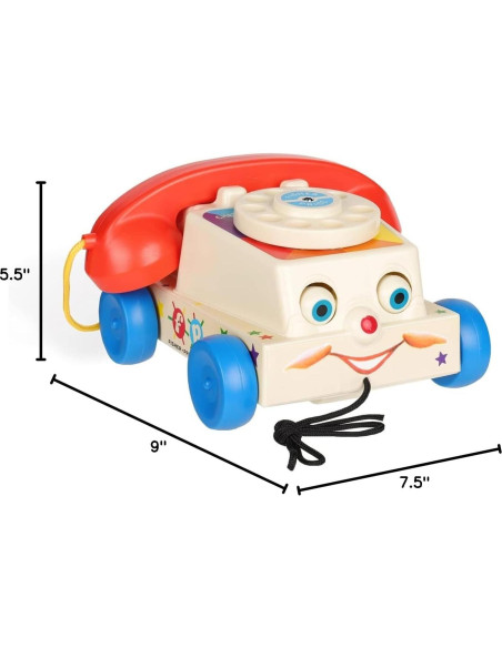 Teléfono Chatter Retro Fisher Price 22.86x13.97cm Teléfono Chatter Retro Fisher Price 22.86x13.97cm