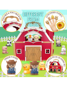 Juguete de Granero Grande SpringFlower con Animales de Granja 2
