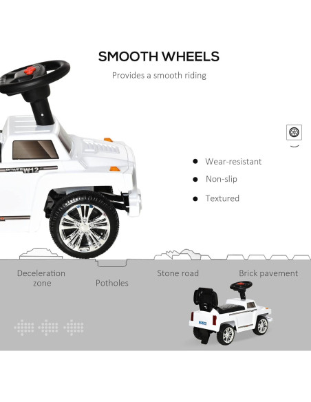 Coche de empuje Aosom SUV para niños con bocina y luces Coche de empuje Aosom SUV para niños con bocina y luces