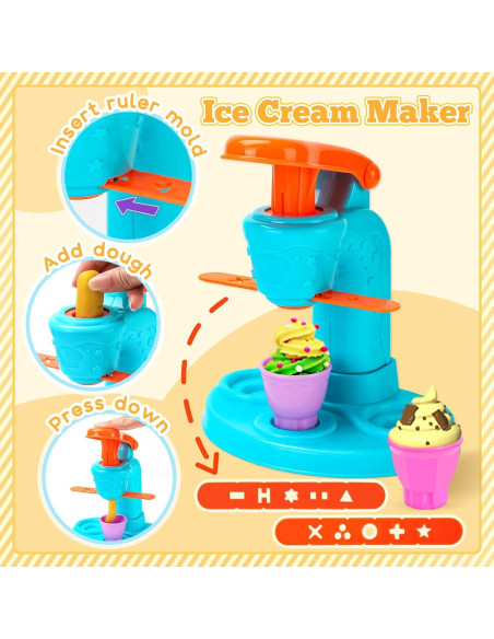 Juego de Masa 59 PCS LE CAI TOYS 3 en 1 para Niños Juego de Masa 59 PCS LE CAI TOYS 3 en 1 para Niños