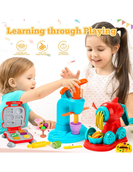 Juego de Masa 59 PCS LE CAI TOYS 3 en 1 para Niños Juego de Masa 59 PCS LE CAI TOYS 3 en 1 para Niños