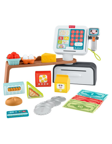 Caja Registradora Juguete Fisher-Price Ríe y Aprende 20 Piezas