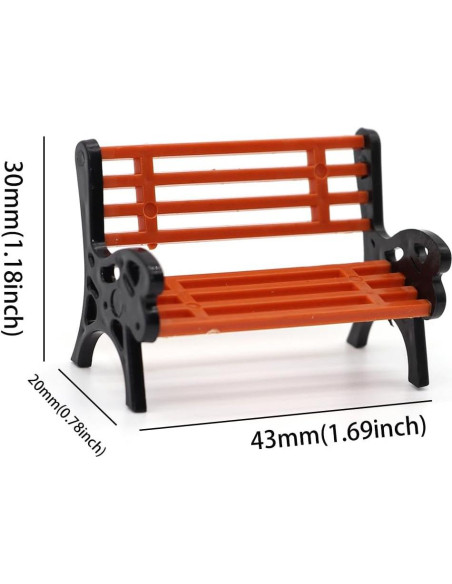 15 Piezas Banco de Parque CWBPING Escala 1:30 Decoración 15 Piezas Banco de Parque CWBPING Escala 1:30 Decoración