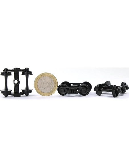 12pcs Bogies de Plástico Evemodel Escala HO Accesorios 12pcs Bogies de Plástico Evemodel Escala HO Accesorios