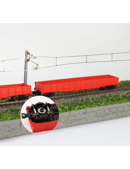 4 Acopladores Bogies Ruedas Metal Escala N Evemodel 1:160 4 Acopladores Bogies Ruedas Metal Escala N Evemodel 1:160