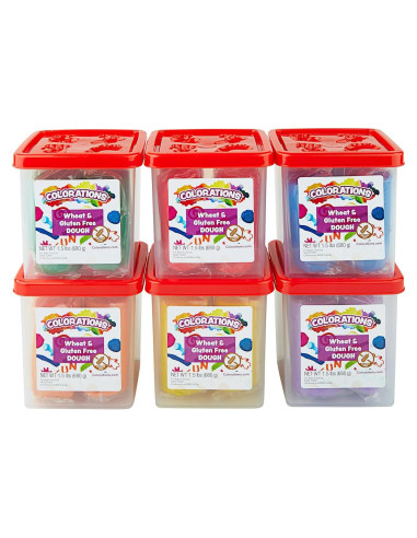 Masa de Jugar Sin Gluten 6 Colores Clásicos 0.68 kg