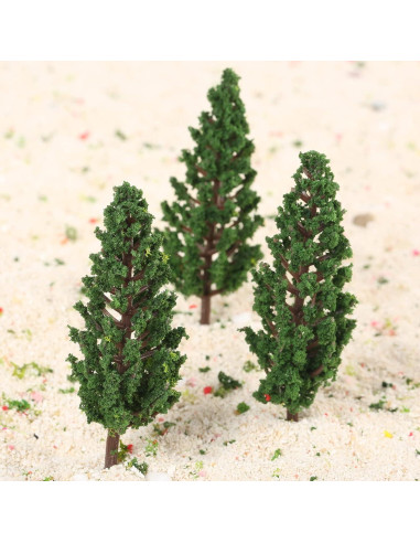 Yetaha 50PCS Árboles Modelo Verde 80mm para Ferrocarril