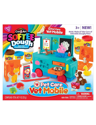 Set de Juego Veterinario Móvil Cra-Z-Art Softee Dough