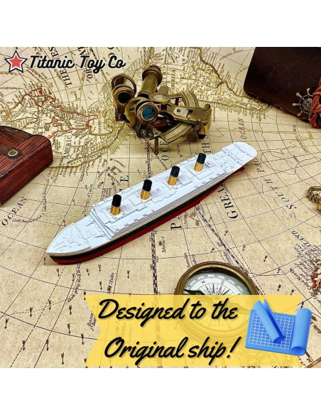 Barco de Baño Titanic ToyCo 20 cm Juguete Histórico Barco de Baño Titanic ToyCo 20 cm Juguete Histórico