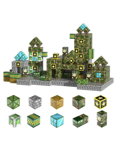 Set de 130 Bloques Magnéticos HenaBoo para Niños 3+ Años
