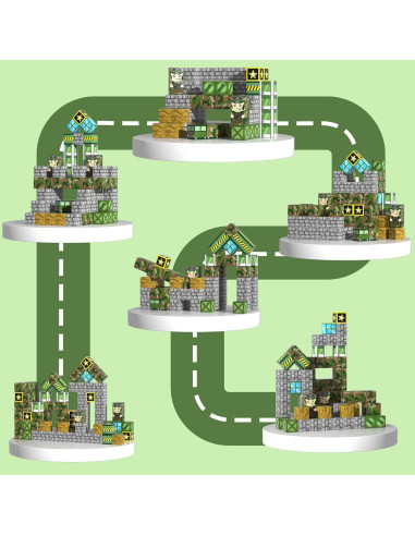 Set de 130 Bloques Magnéticos HenaBoo para Niños 3+ Años