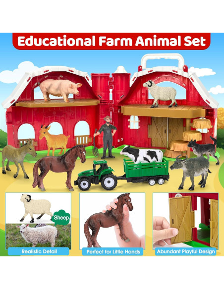 Juguete de Granja Toidgy con Animales y Tractor 0.83 kg Juguete de Granja Toidgy con Animales y Tractor 0.83 kg