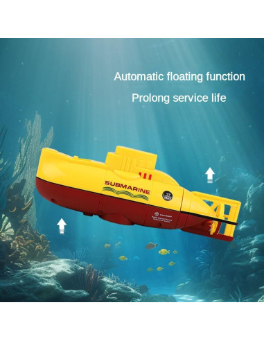 Mini submarino RC KALASU impermeable 15 cm para niños