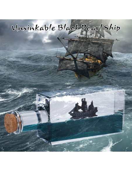 Barco Pirata Inhundible Genérico en Botella 14.6x5.4 cm Barco Pirata Inhundible Genérico en Botella 14.6x5.4 cm