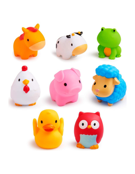 Juguetes de baño Munchkin 8 piezas animales de granja Juguetes de baño Munchkin 8 piezas animales de granja