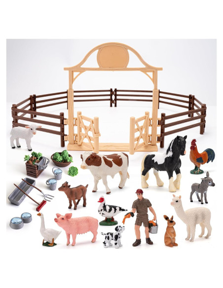 42PCS Juguetes de Animales de Granja Zoopal para Niños 42PCS Juguetes de Animales de Granja Zoopal para Niños