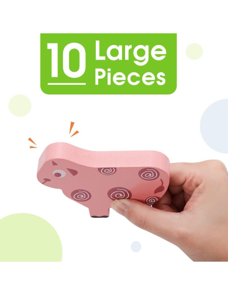 Juguetes Montessori Bambilo Bloques Apilamiento Madera 0.56kg Juguetes Montessori Bambilo Bloques Apilamiento Madera 0.56kg
