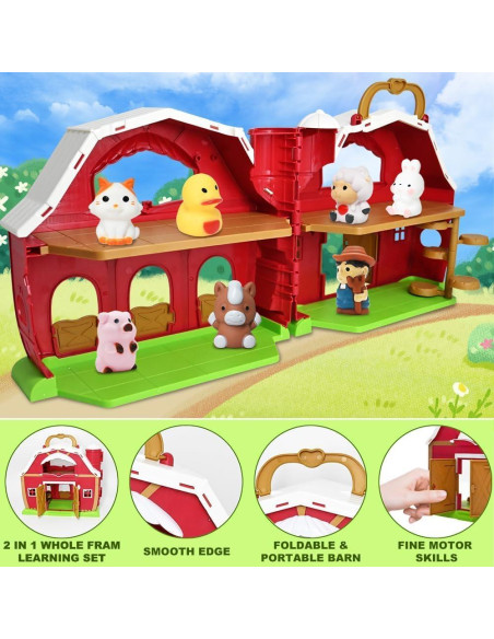 Granja de Juguete Kimicare con Marionetas de Dedos 10 Piezas Granja de Juguete Kimicare con Marionetas de Dedos 10 Piezas