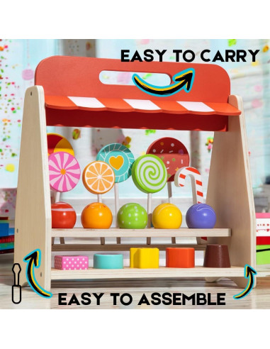 Juguete Educativo de Comida de Madera Ningbo Sailing 26,5x32,9cm