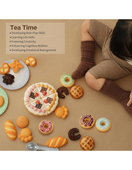 GILOBABY Set de Comida de Juguete 34 Pcs para Niños 3+ GILOBABY Set de Comida de Juguete 34 Pcs para Niños 3+
