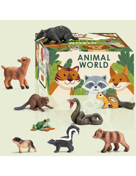 20 Figuras de Animales del Bosque TikOnsYol Miniatura 12cm 20 Figuras de Animales del Bosque TikOnsYol Miniatura 12cm