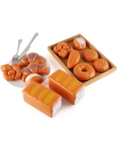 Juego de 12 Piezas de Pan Falso Liberty Imports - Alimentos de Juguete 2