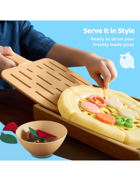Juguete de Comida de Juego Craft 'n Crust - Pizza con 18 Ingredientes Juguete de Comida de Juego Craft 'n Crust - Pizza con 18 Ingredientes
