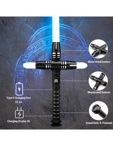 Sable de Luz Profesional AOSABER RGB 86 cm para Duelos Sable de Luz Profesional AOSABER RGB 86 cm para Duelos