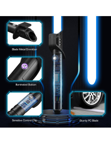 Sable de Luz Rvuwrya 12 Colores 16 Sonidos Recargable USB