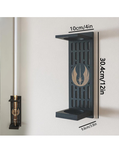 Soporte Montaje Pared Sable Luz Jedi SilvanSculpt 31x19cm