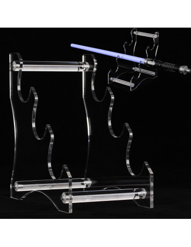 Soporte de Sable de Luz Acrílico HHUXIUE 3 Niveles Transparente
