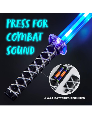 Espadas Ninja LED Joyin - 2 Paquetes con Sonido y Luz