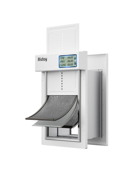 Puerta Automática para Perros Aiday M - Electrónica con LCD Puerta Automática para Perros Aiday M - Electrónica con LCD