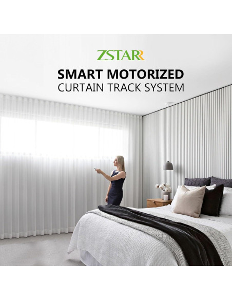 Riel Motorizado de Cortinas ZSTARR 220cm Control Remoto Riel Motorizado de Cortinas ZSTARR 220cm Control Remoto