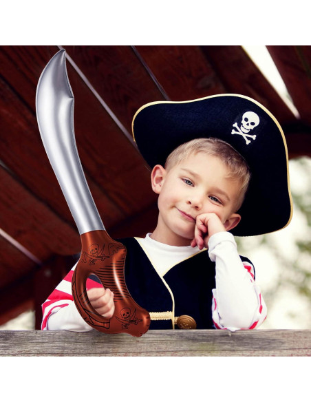 35 Espadas Pirata Inflables ZAUGONTW para Fiesta de Halloween 35 Espadas Pirata Inflables ZAUGONTW para Fiesta de Halloween