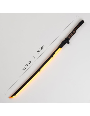 Espada LED Futuro 79.5 cm Naranja y Verde para Disfraces