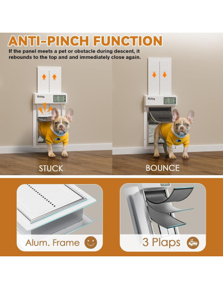Puerta Automática para Perros Aiday M - Electrónica con LCD Puerta Automática para Perros Aiday M - Electrónica con LCD