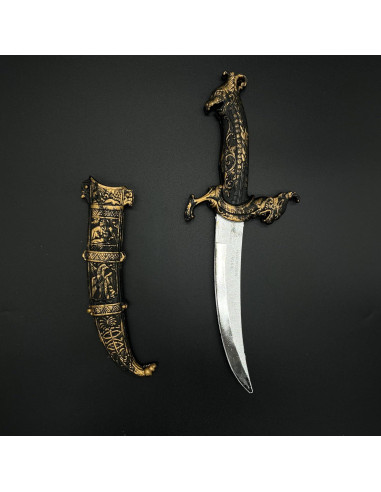 Cuchillo de Juguete YOMENO Daga Plástica 31.5 cm Bronce